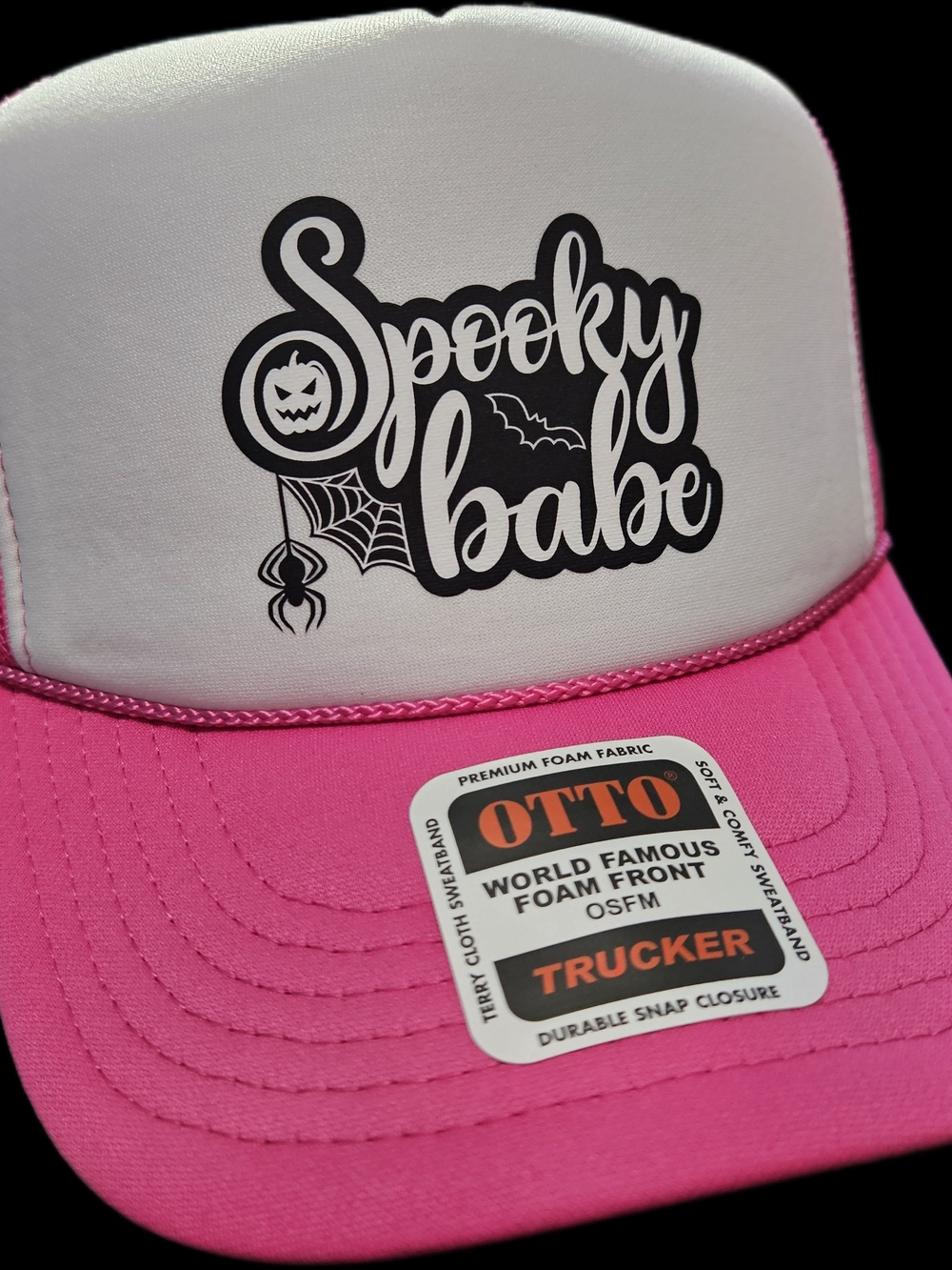 OTTO Spooky Babe Pink Trucker Hat